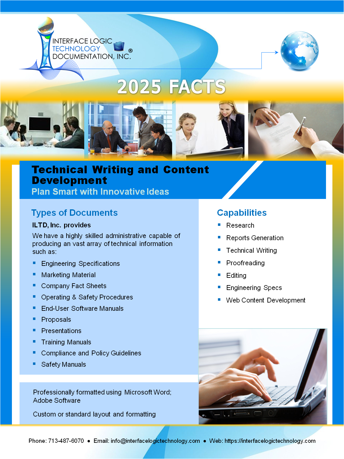 Fact Sheets – Interface Logic Technology Docs, Inc.